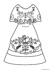 ハンガリー カロチャ刺繍衣装